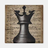  schaakstuk King Witchcraft Paper Magneet (Voorkant)