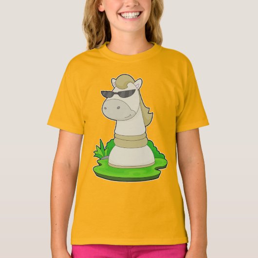 Schaakstuk Knight Chess T-shirt (Voorkant)