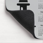 Schaakstuk Koning 2026 Kalender Muismat (Hoek)