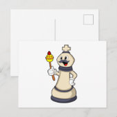 Schaakstuk Koning bij Schaken.PNG Briefkaart (Voorkant / Achterkant)