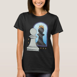 schaakstuk koning spel koningin paard stukken paar t-shirt