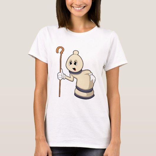 Schaakstuk Loper bij Schaken T-shirt (Voorkant)