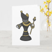 Schaakstuk Loper Schaak Kaart (Gele Bloem)