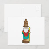 Schaakstuk Loper Schaken Briefkaart (Voorkant / Achterkant)