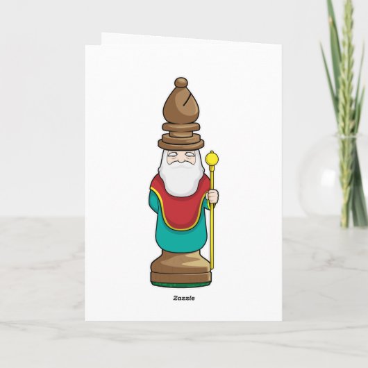 Schaakstuk Loper Schaken Kaart (Achterkant)