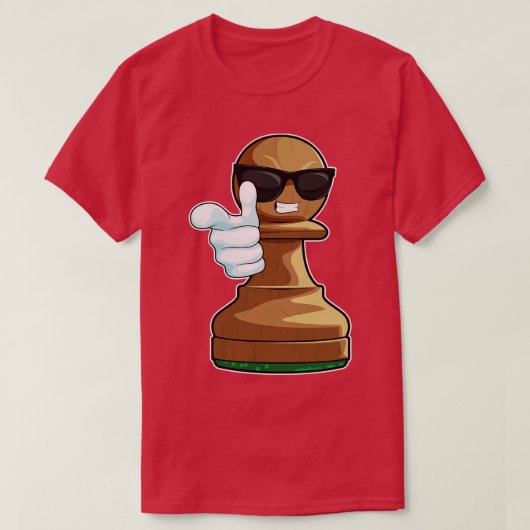 Schaakstuk Pawn Chess 3 T-shirt (Design voorkant)