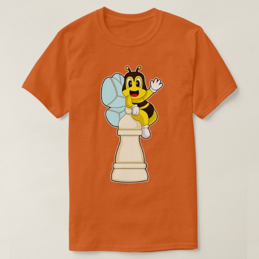 Schaakstuk Pion Bee Chess T-shirt (Design voorkant)