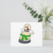 Schaakstuk Pion bij Schaken Briefkaart (Staand voorkant)