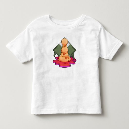 Schaakstuk Pion Kinder Shirts (Voorkant)