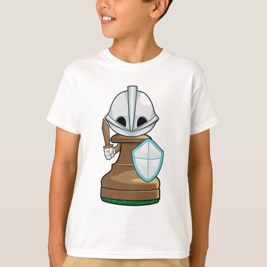 Schaakstuk Pion Schaak T-shirt (Voorkant)