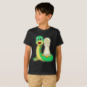 Schaakstuk Pion Snake Chess T-shirt (Voorkant volledig)