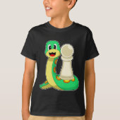 Schaakstuk Pion Snake Chess T-shirt (Voorkant)