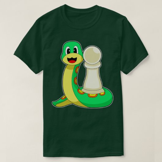 Schaakstuk Pion Snake Chess T-shirt (Design voorkant)