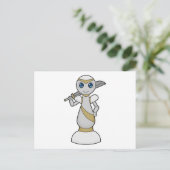 Schaakstuk Pion Zwaard Schaken Briefkaart (Staand voorkant)