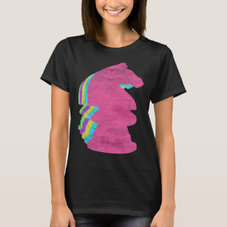 Schaakstuk Ridder jaren '80 Kleuren jaren '80 T-shirt