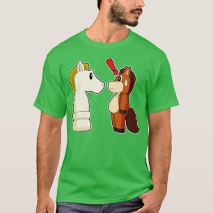 Schaakstuk Ridder Paard Schaak T-shirt