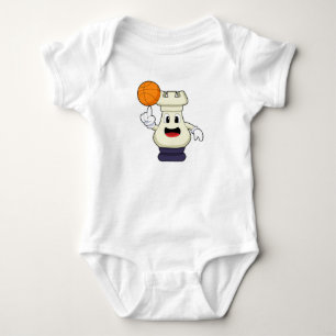 Schaakstuk Rook bij Basketball Sports Romper