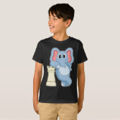 Schaakstuk Rook Elephant Chess T-shirt (Voorkant volledig)