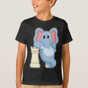 Schaakstuk Rook Elephant Chess T-shirt