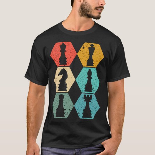 Schaakstuk Schaakpion Speler T-shirt (Voorkant)