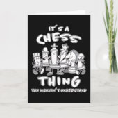 Schaakstuk Schaker Schaakspel Geschenk Kaart (Voorkant)