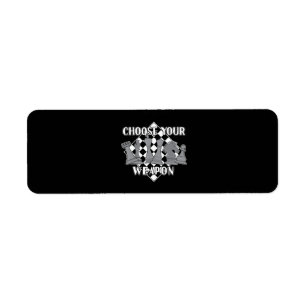 schaakstuk spel strategie cadeau een schaakspeler etiket