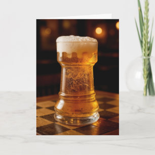 Schaakstuk Toren Bierglas Kaart