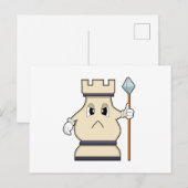 Schaakstuk Toren bij Schaken.PNG Briefkaart (Voorkant / Achterkant)