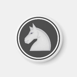 Schaakstuk White Knight Magneet