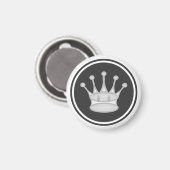 Schaakstuk White Queen Magneet (Voorkant / Achterkant)