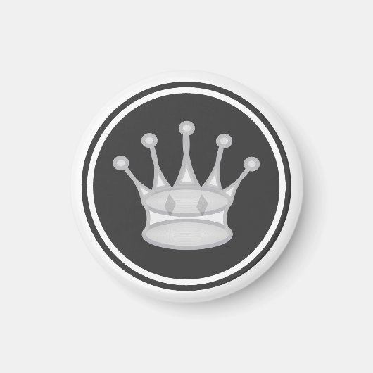 Schaakstuk White Queen Magneet (Voorkant)