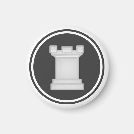 Schaakstuk White Rook Magneet