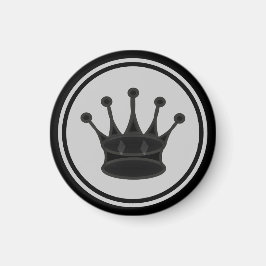 Schaakstuk Zwarte Koningin Magneet