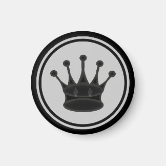 Schaakstuk Zwarte Koningin Magneet