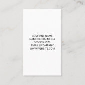 Schaakstukken aan boord | bordspel visitekaartje (Achterkant)