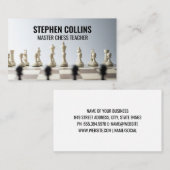 Schaakstukken aan boord visitekaartje (Voorkant / Achterkant)