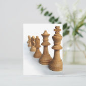 Schaakstukken Briefkaart (Staand voorkant)