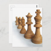 Schaakstukken Briefkaart (Voorkant / Achterkant)
