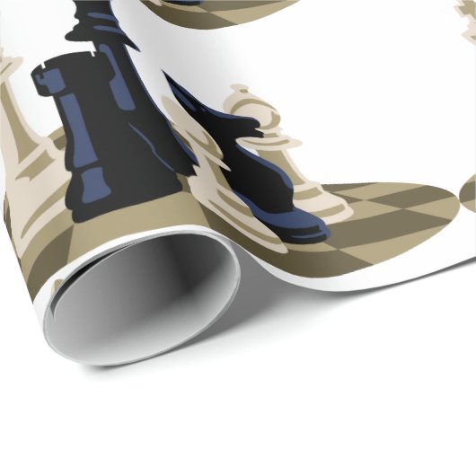 Schaakstukken Cadeaupapier (Rol Hoek)