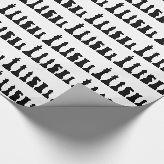 Schaakstukken Cadeaupapier (Hoek)