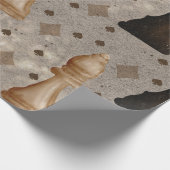 Schaakstukken Cadeaupapier (Hoek)