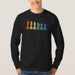 Schaakstukken Dames Koningen Lopers Paarden Torens T-shirt