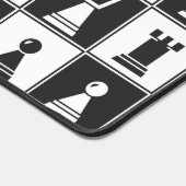 Schaakstukken Design Desk Mat (Hoek)