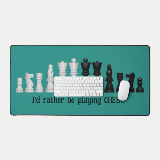 Schaakstukken Design Desk Mat (Keyboard & Muis)