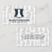Schaakstukken | Kastelen en Pionnen Visitekaartje (Voorkant / Achterkant)
