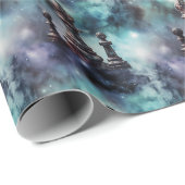 Schaakstukken Klassieke Blauwe Nevel Galactische R Cadeaupapier (Rol Hoek)