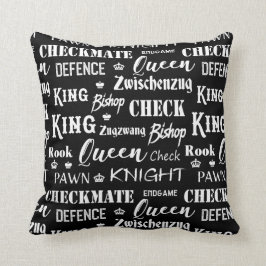 Schaakstukken Knight Queen Rook King Pattern Kussen