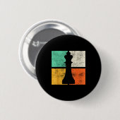 Schaakstukken Koning Speler Ronde Button 5,7 Cm (Voorkant /achterkant)