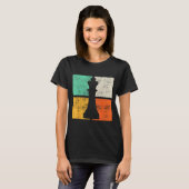 Schaakstukken Koning Speler T-shirt (Voorkant volledig)