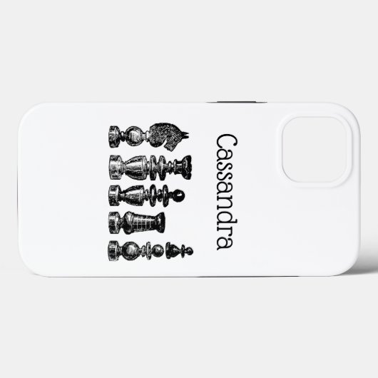 Schaakstukken kunst Case-Mate iPhone case (Achterkant (horizontaal))